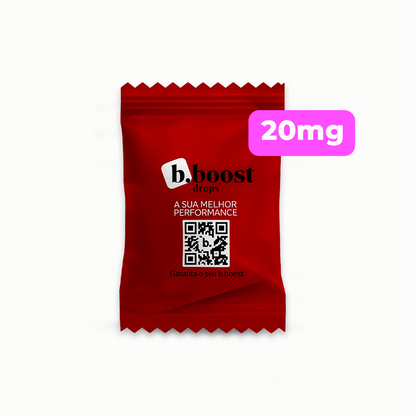 b.boost DROPS 20mg | Alto Desempenho Sempre à Mão (Morango)